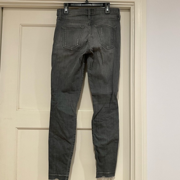 Current Elliott distressed skinny gray jeans - Picture 2 of 2